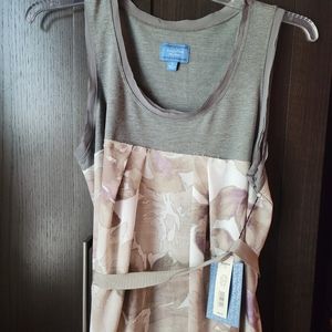 Vera Wang gray floral dress